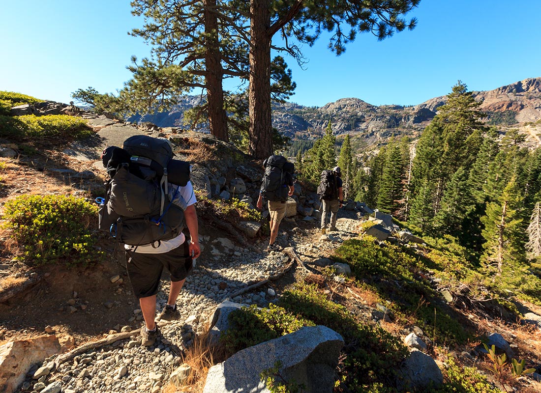 Employee Benefits - Group of People Hiking Near Lake Tahoe on a Sunny Day